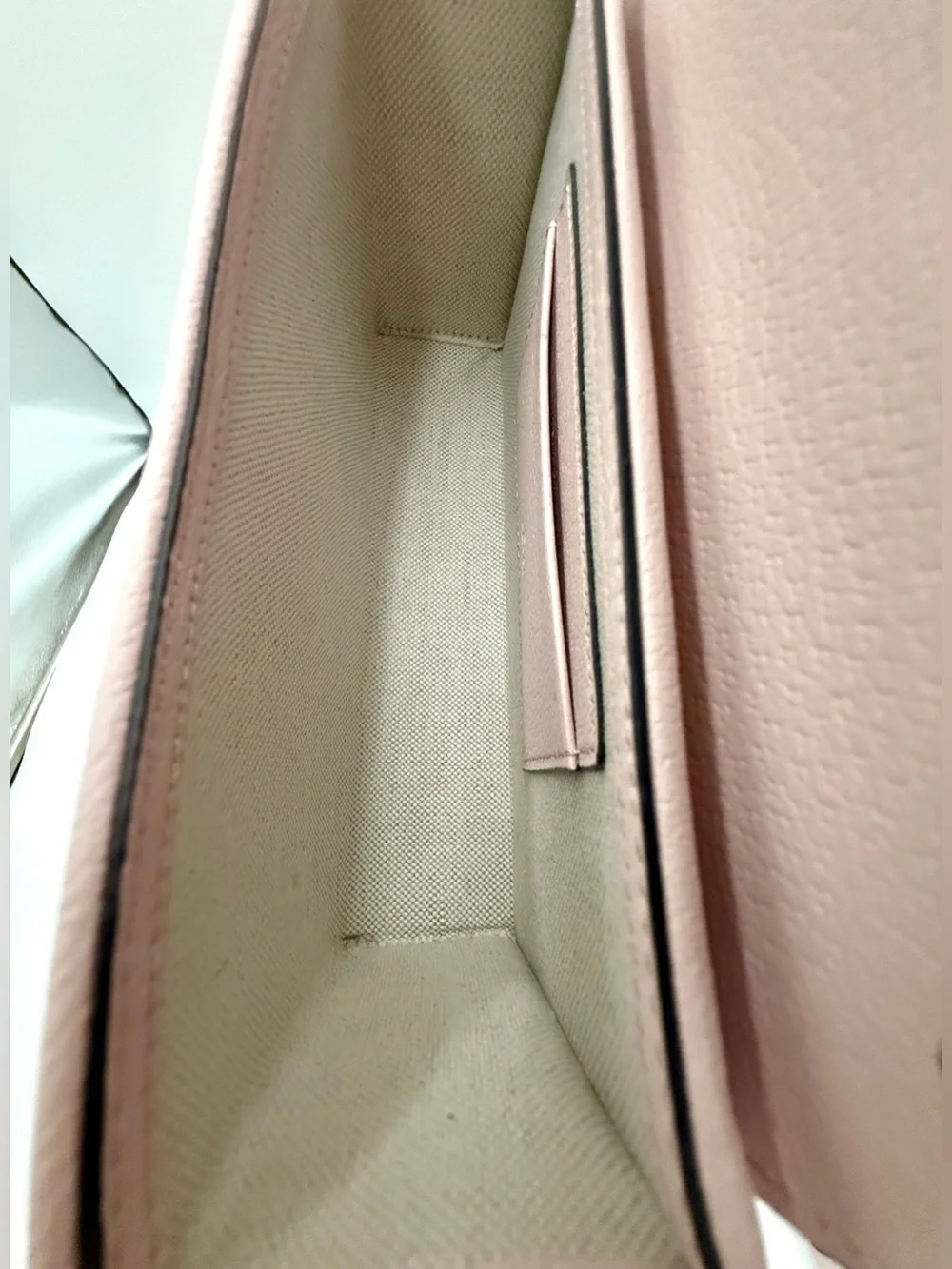 Gucci Padlock Jumbo GG Mini Calfskin Top Handle Shoulder Bag Perfect Pink /Beige